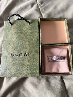Gucci Silver Interlocking G Ring - Silver size 7